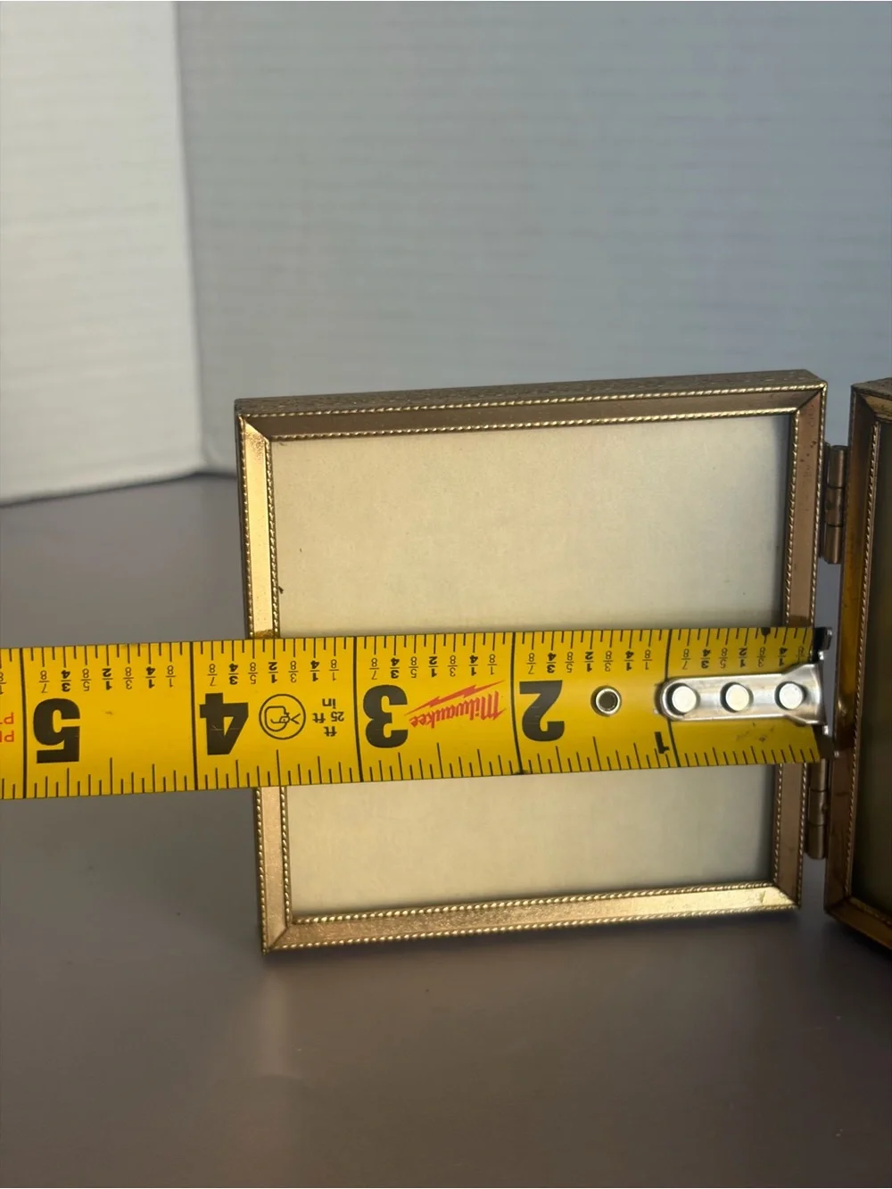 Gold Double Square Hinged Frame - Home Accents